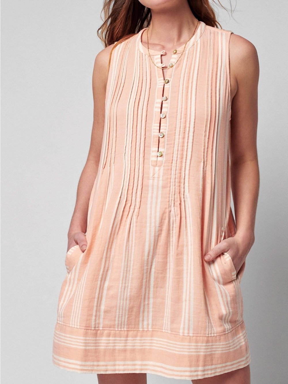 Faherty Dream Cotton Gauze Isha Dress Sz S